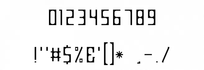 Garden Least Font OTHER CHARS