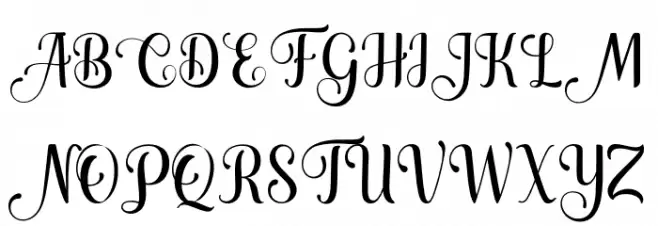 Garden Of Heaven Script Font Litere mari