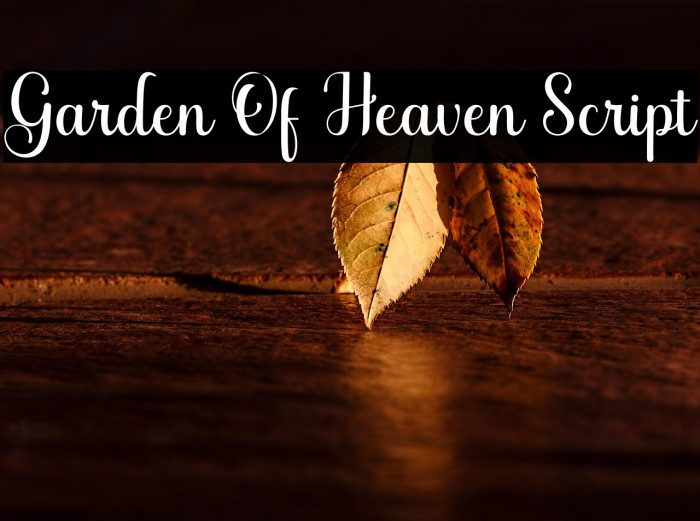 Garden Of Heaven Script Example 1