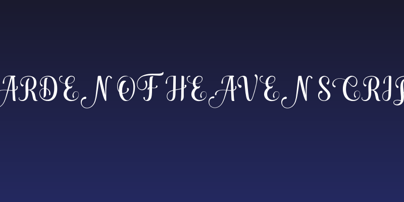 Garden Of Heaven Script Social Header