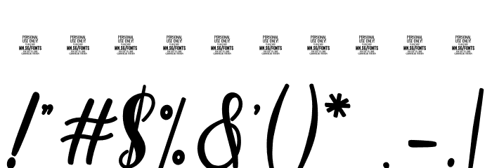 Garden Party PERSONAL USE Regular Font OTHER CHARS