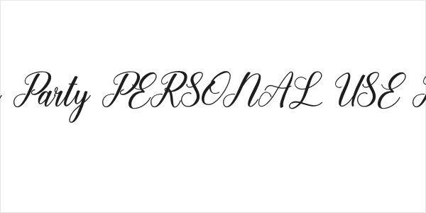 Garden Party PERSONAL USE Regular Logo