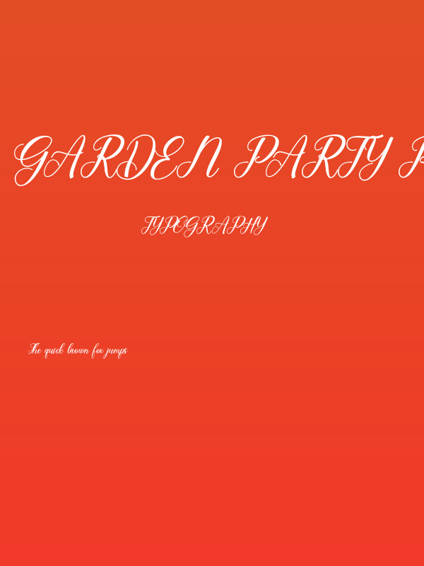 Garden Party PERSONAL USE Regular Poster