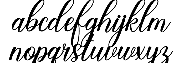 Garden Party PERSONAL USE Regular Font LOWERCASE