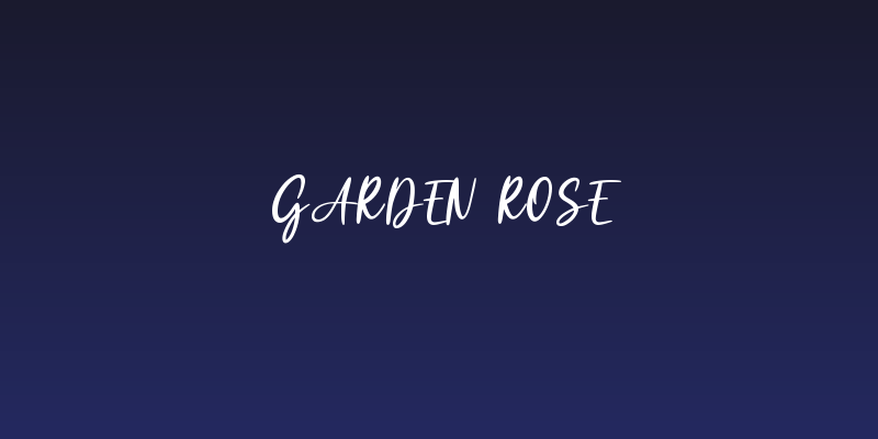 Garden Rose Social Header