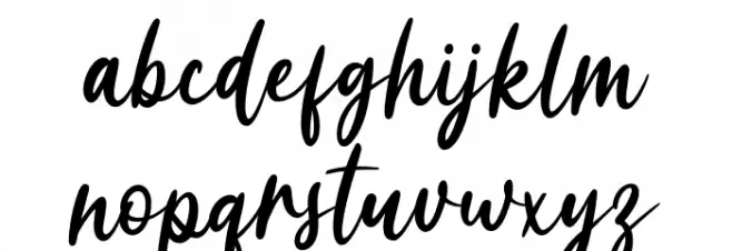 Garden Rose Schriftart Kleinbuchstaben