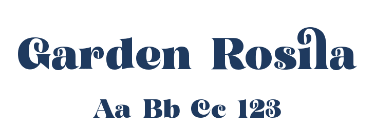 Garden Rosila Font Preview