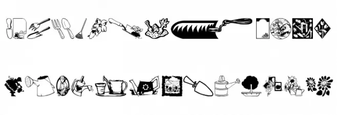 Garden Time フォント 小文字