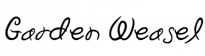 Garden Weasel  Frei Schriftart Herunterladen
