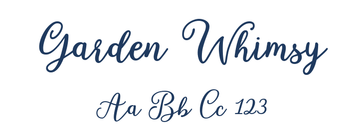 Garden Whimsy Font Preview