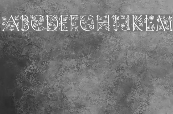 GardenDisplayCaps Font examples