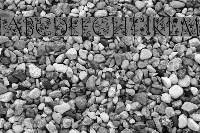 GardenDisplayCaps Font examples