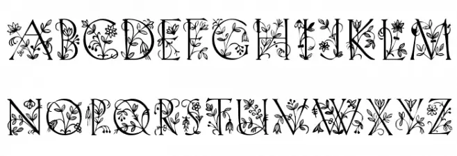 GardenDisplayCaps Fonte MINÚSCULAS