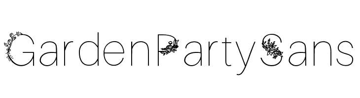 GardenPartySans  Descarca Fonturi Gratis