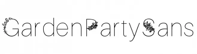 GardenPartySans  Fuentes Gratis Descargar