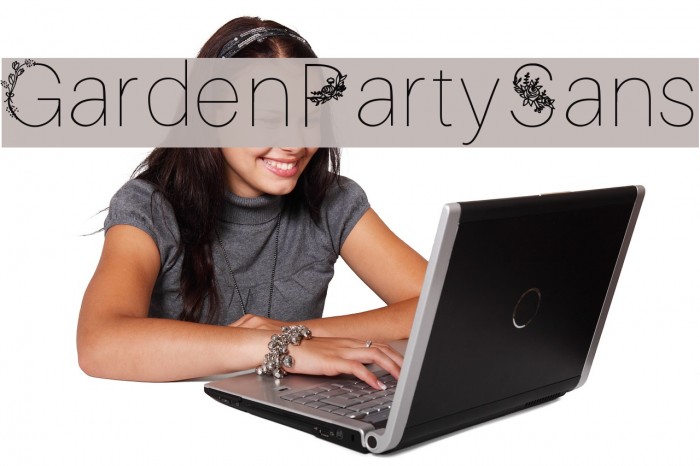 GardenPartySans Font examples