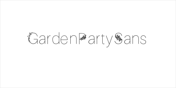 GardenPartySans Logo