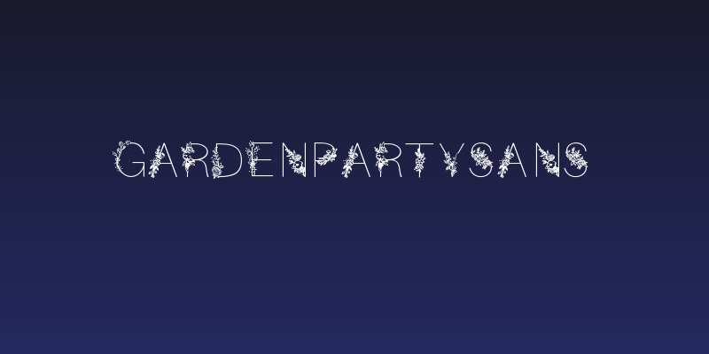 GardenPartySans Social Header