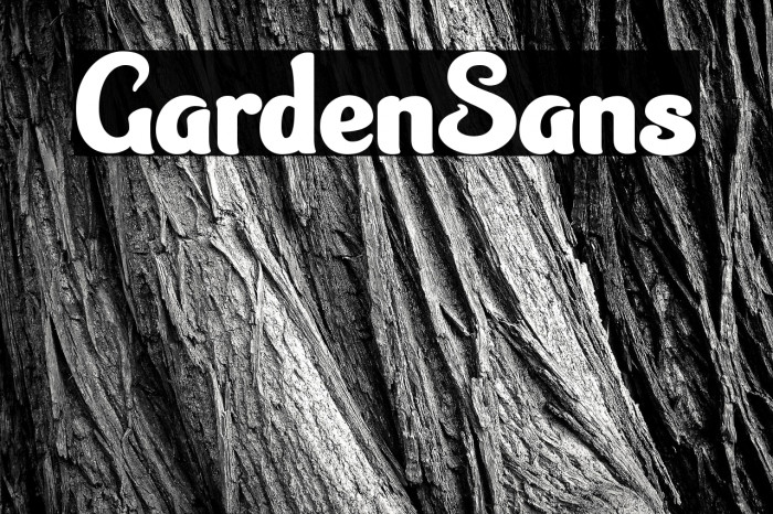 GardenSans Example 1
