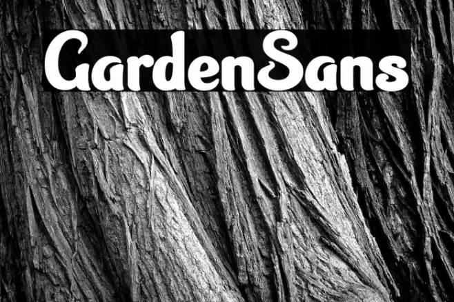 GardenSans Font examples