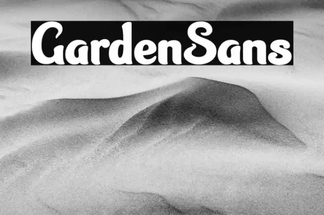 GardenSans Font examples