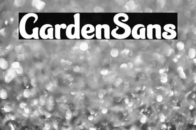 GardenSans Font examples