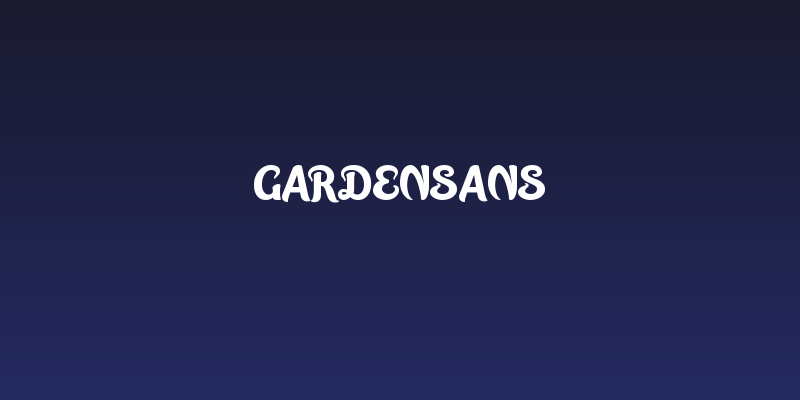 GardenSans Social Header