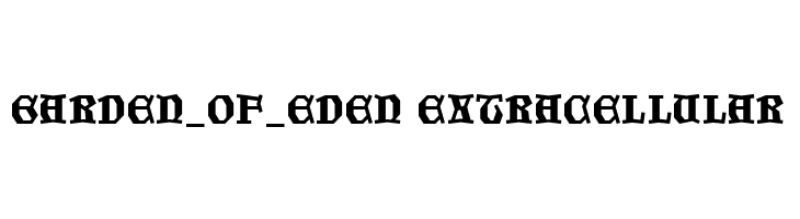 Garden_of_Eden Extracellular  Descarca Fonturi Gratis