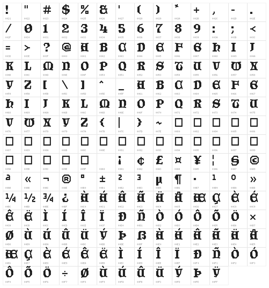 Garden_of_Eden Extracellular Character Map