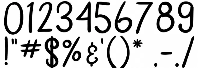 Gardena  Regular Font OTHER CHARS