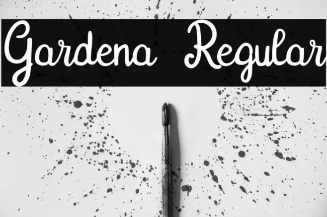 Gardena Regular Font examples