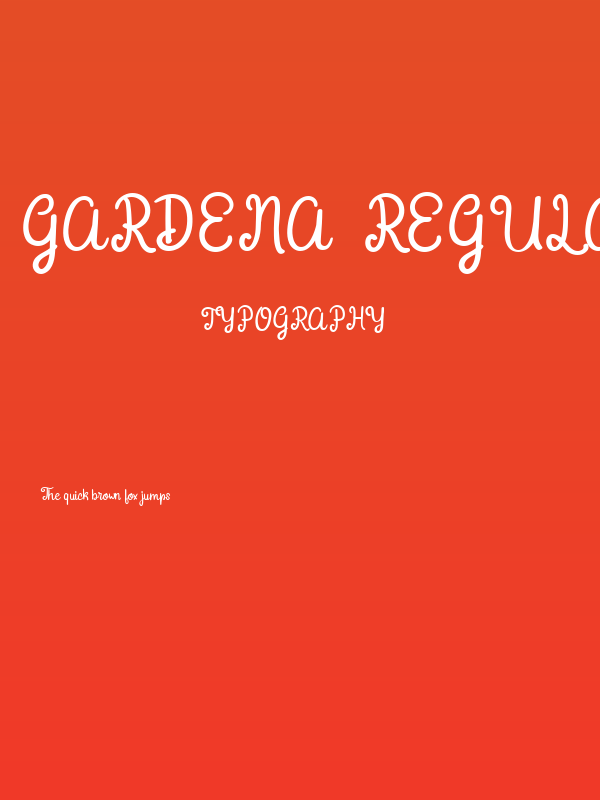 Gardena  Regular Poster