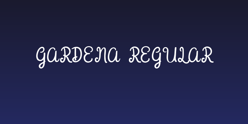 Gardena  Regular Social Header