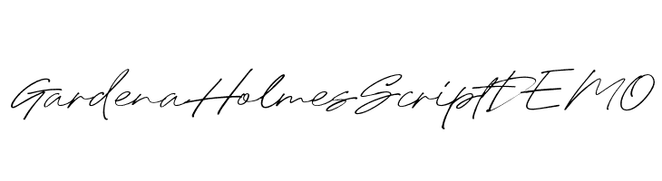 GardenaHolmesScriptDEMO  Frei Schriftart Herunterladen