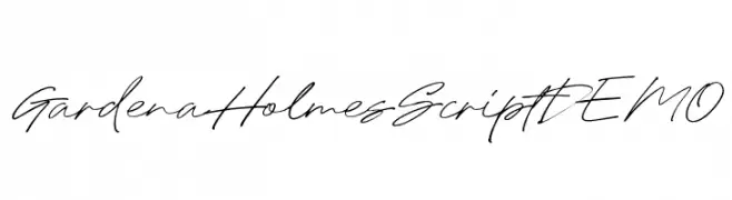GardenaHolmesScriptDEMO  font caratteri gratis