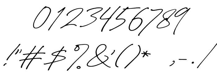GardenaHolmesScriptDEMO Font OTHER CHARS