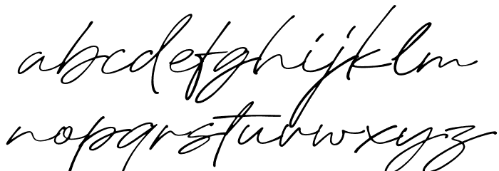 GardenaHolmesScriptDEMO Font LOWERCASE