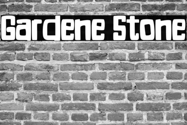 Gardene Stone Font examples