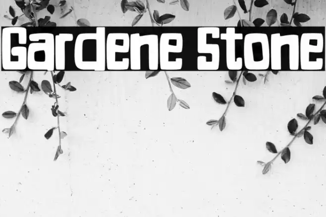 Gardene Stone Font examples