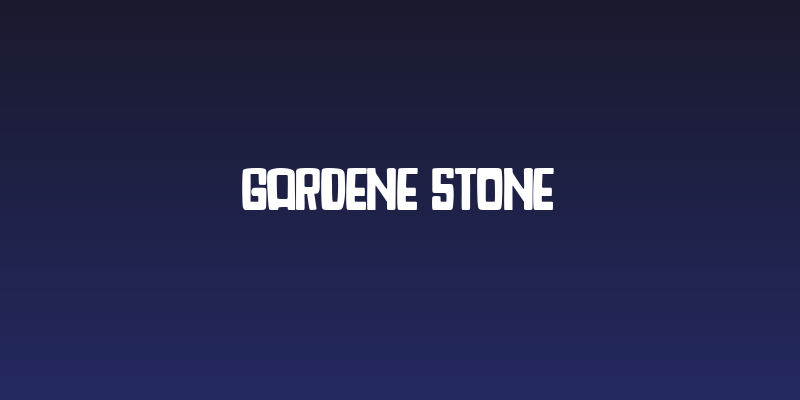 Gardene Stone Social Header