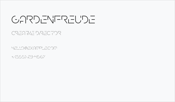 Gardenfreude Business Card