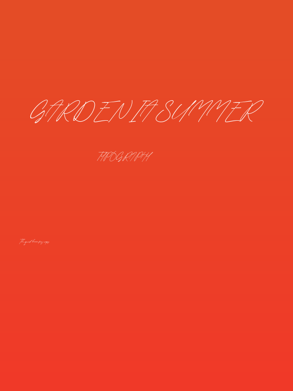 Gardenia Summer Poster