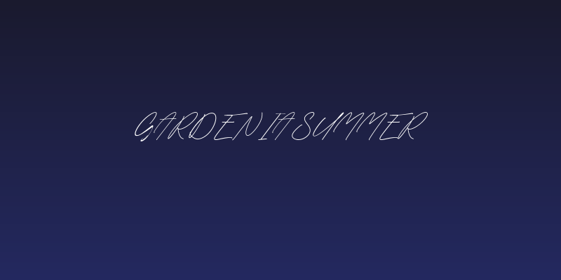 Gardenia Summer Social Header