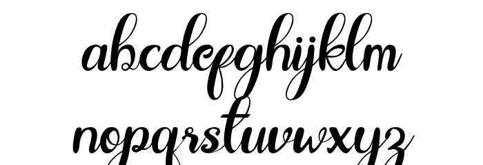 Gardenia Font LOWERCASE