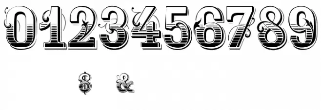 GardeniaVictorian Font OTHER CHARS