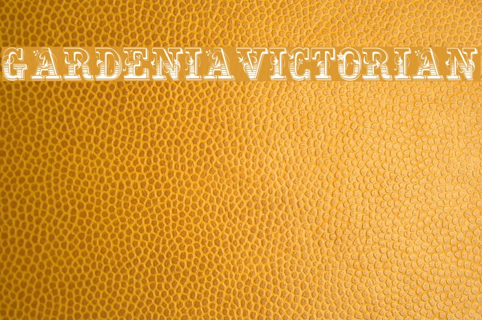 GardeniaVictorian Font examples