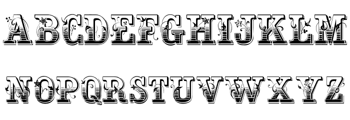 GardeniaVictorian Font LOWERCASE