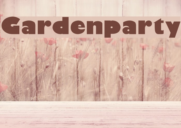 Gardenparty Font examples