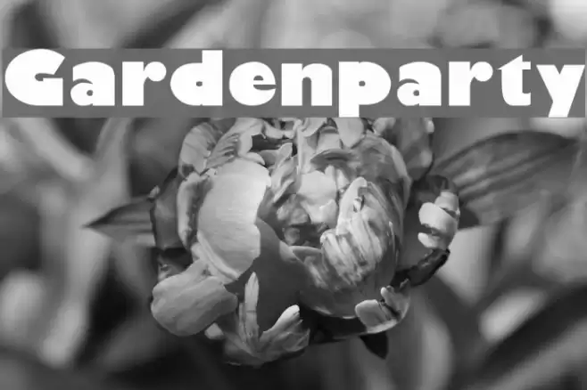 Gardenparty フォント examples