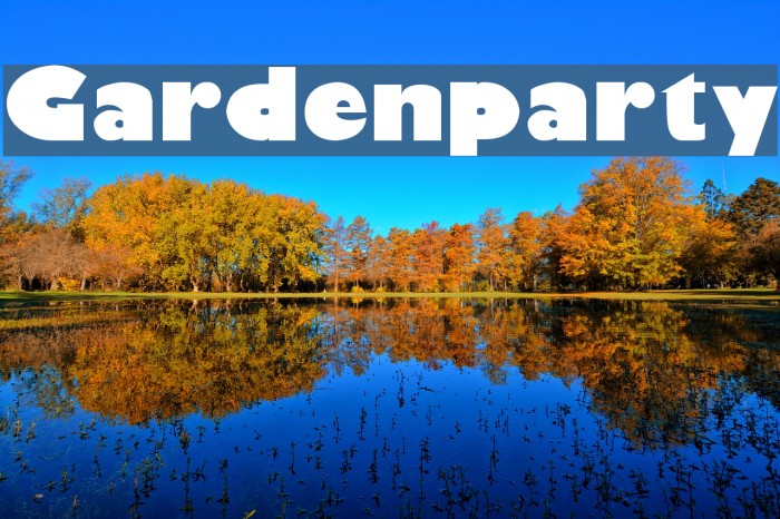 Gardenparty Font examples